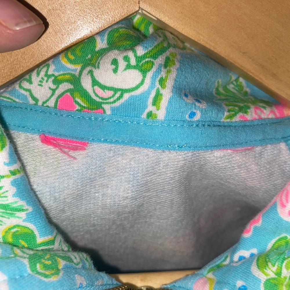 Lilly Pulitzer Blue and Pink Floral Top. Disney print. - Picture 7 of 7